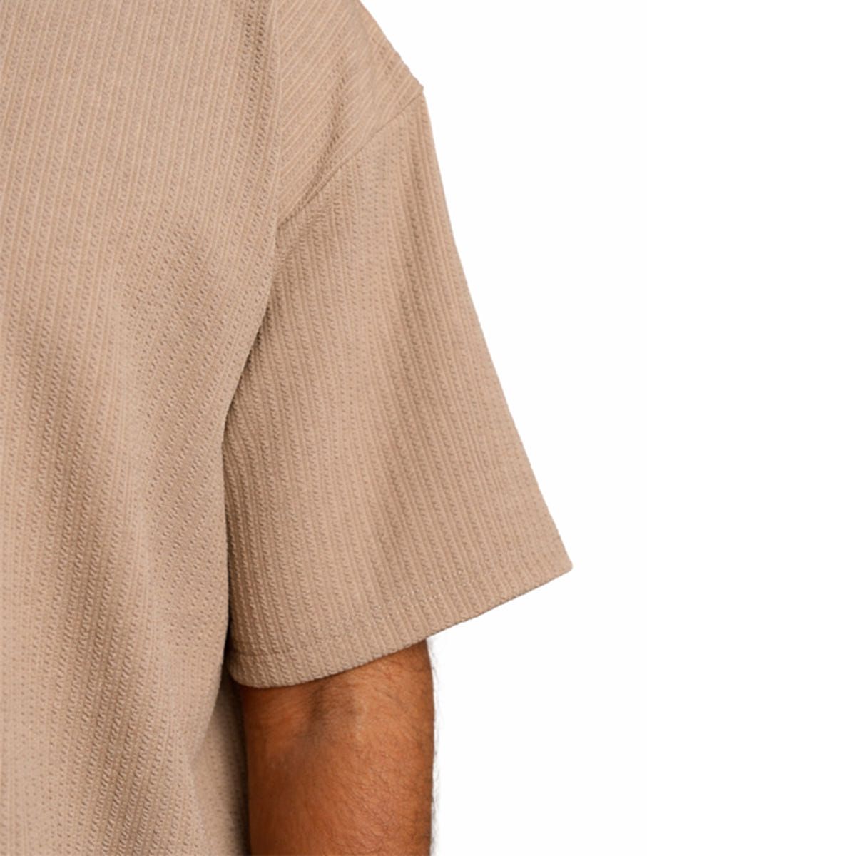 Brown Half Sleeves Quarter Zip - image 6