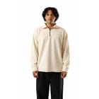 Cream Full Sleeves Quarter Zip view 1