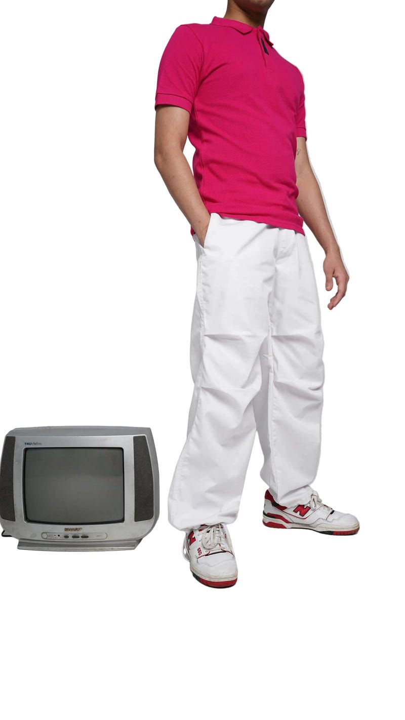 White Parachute Pants