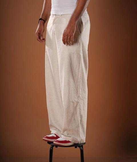 Linen Pants Set (Black+Natural) - image 5