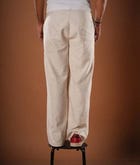 Linen Pants Set (Black+Natural) view 6