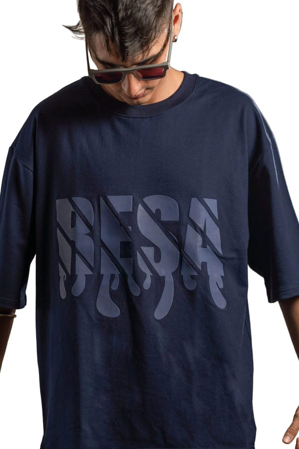 Resa — Navy Blue Solids Tee