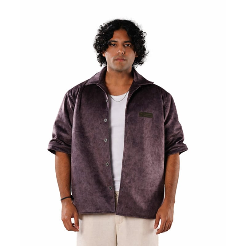 Suede Bowling Shirt