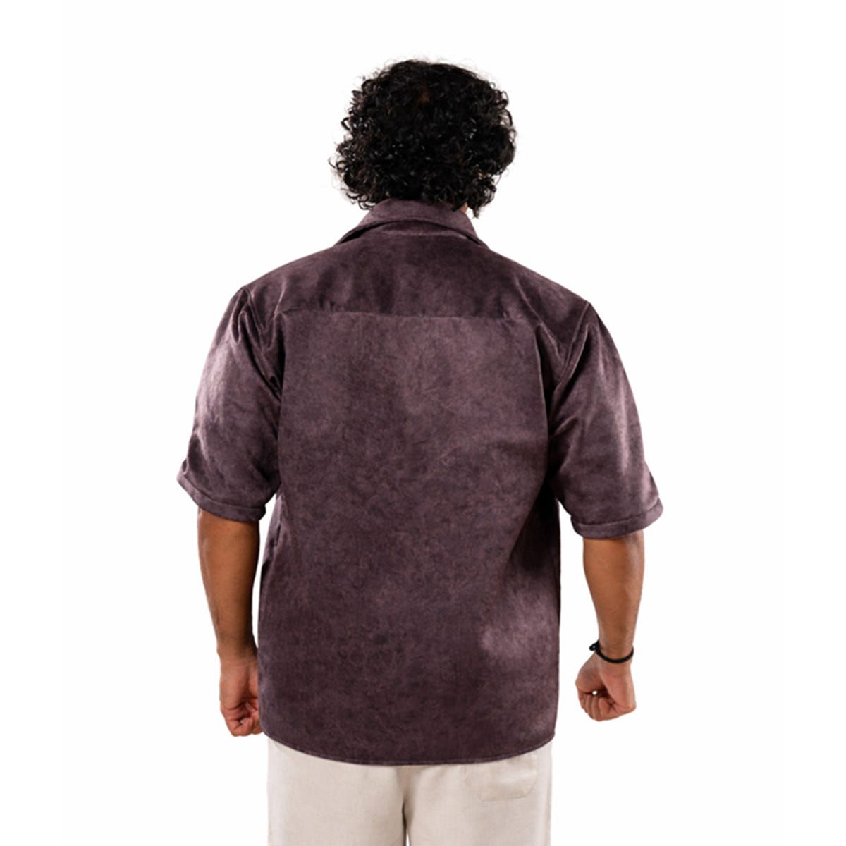 Suede Bowling Shirt - image 2
