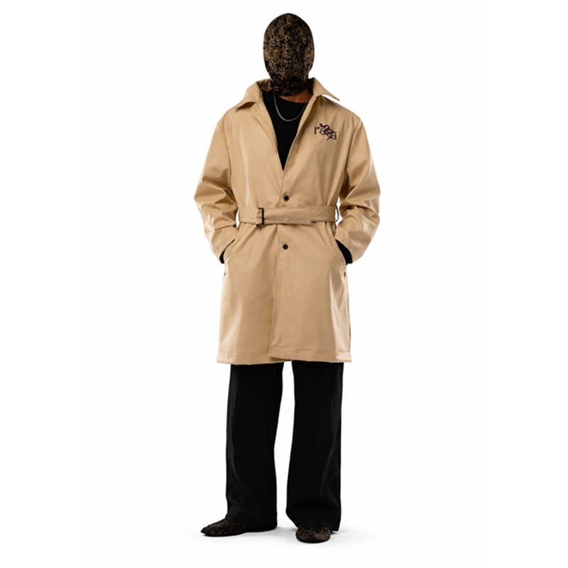 Revival Off White Leather Trench