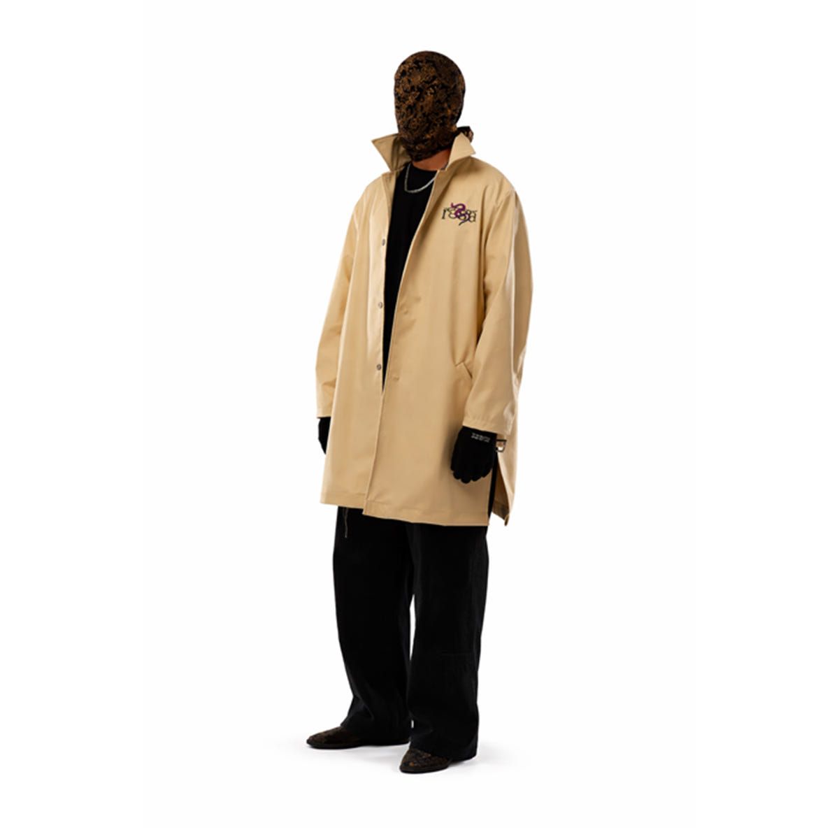 Revival Off White Leather Trench - image 3