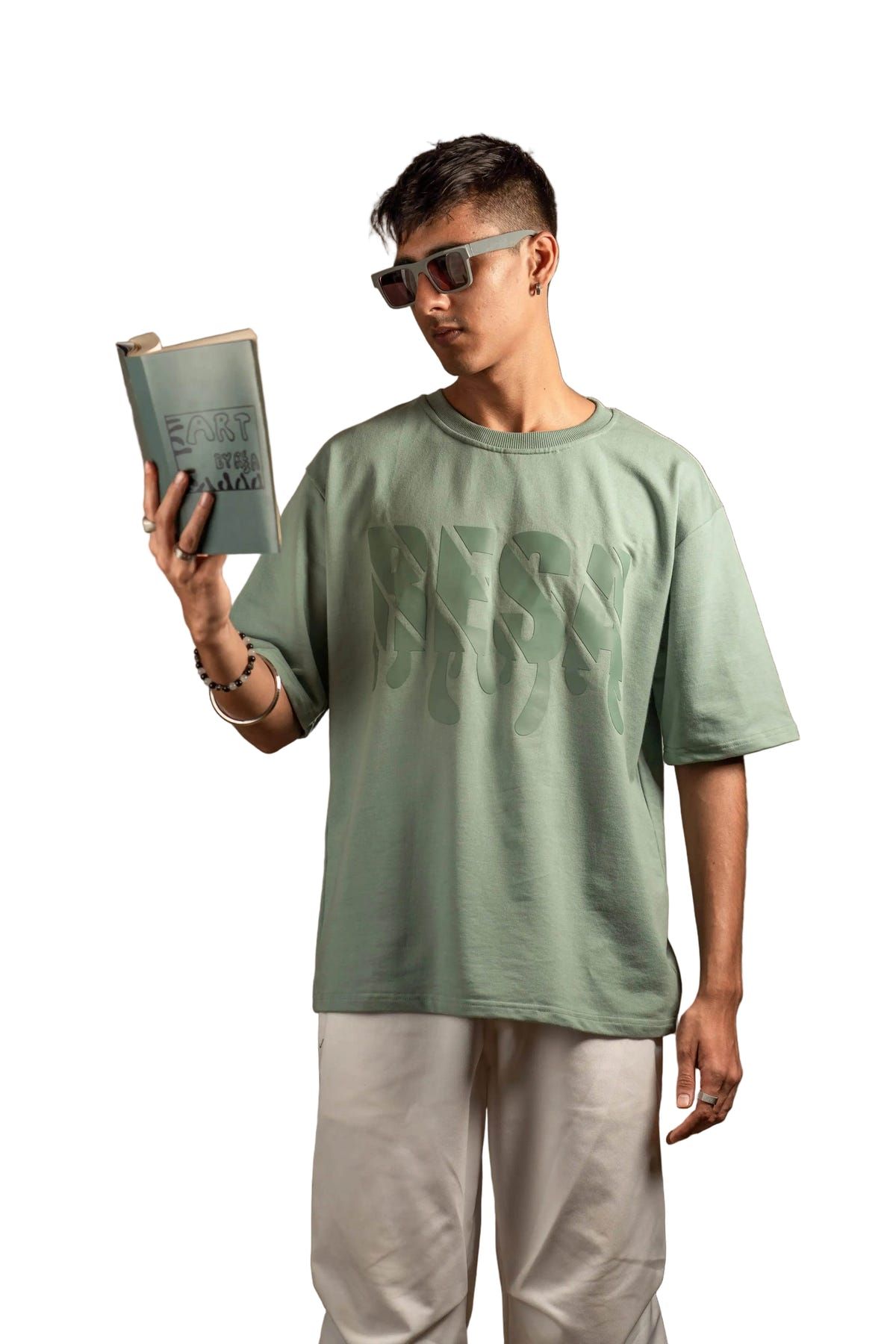 Pista Green Solids Tee - image 1