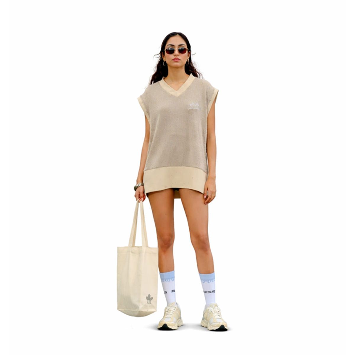 TAS Khaki Knit Vest - image 4