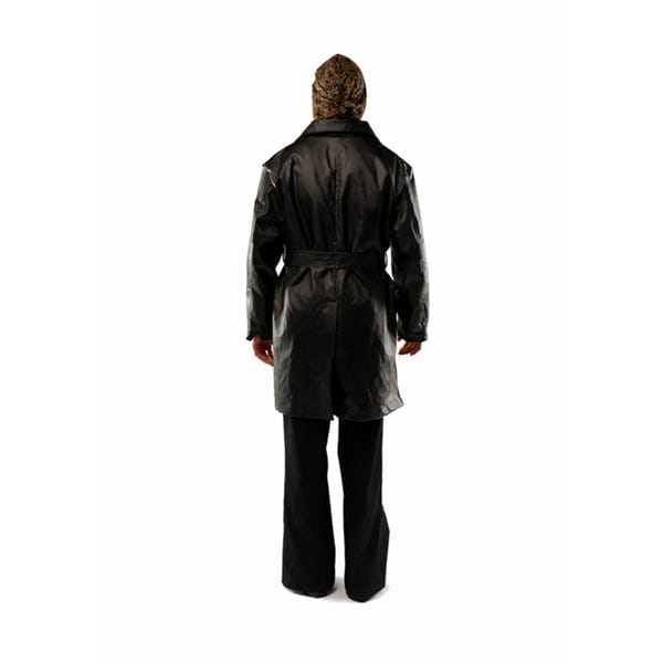 Resa — Revival Black Leather Trench