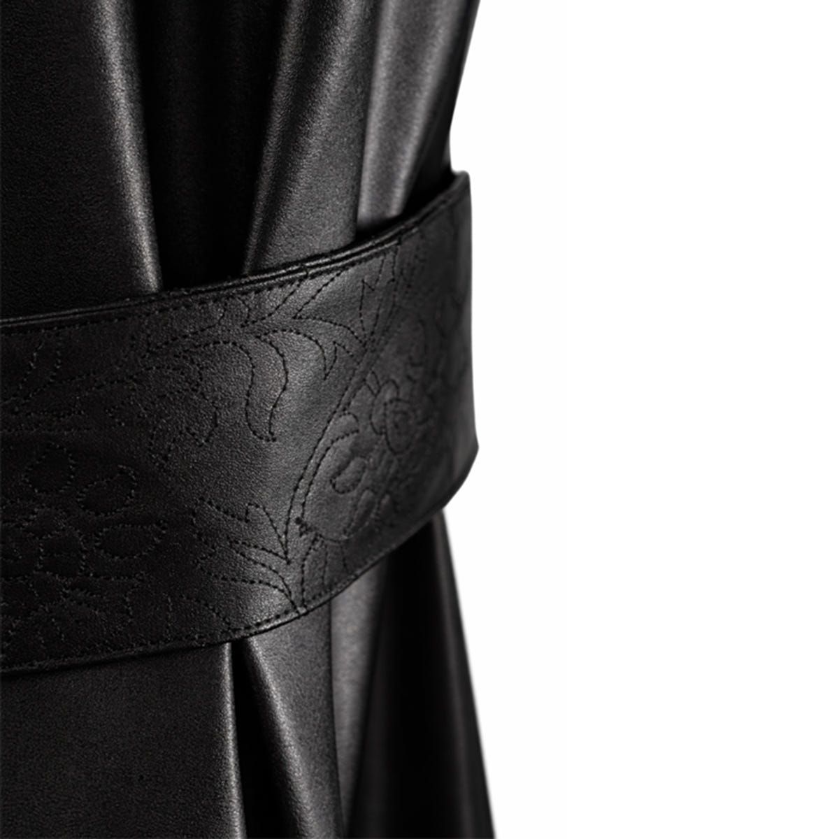 Revival Black Leather Trench - image 6
