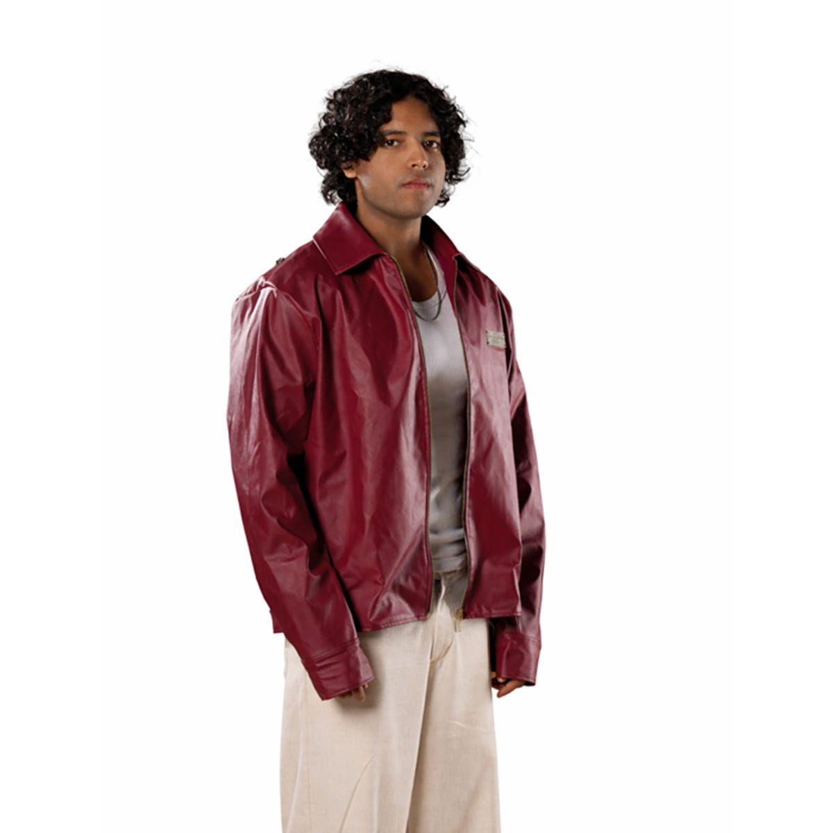 Leather Buttoned Jacket - image 3