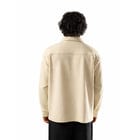Beige Full Sleeves Quarter Zip view 2