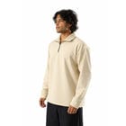 Beige Full Sleeves Quarter Zip view 4