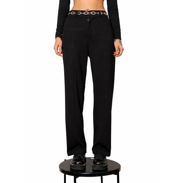 Resa — Black Pleated Pants