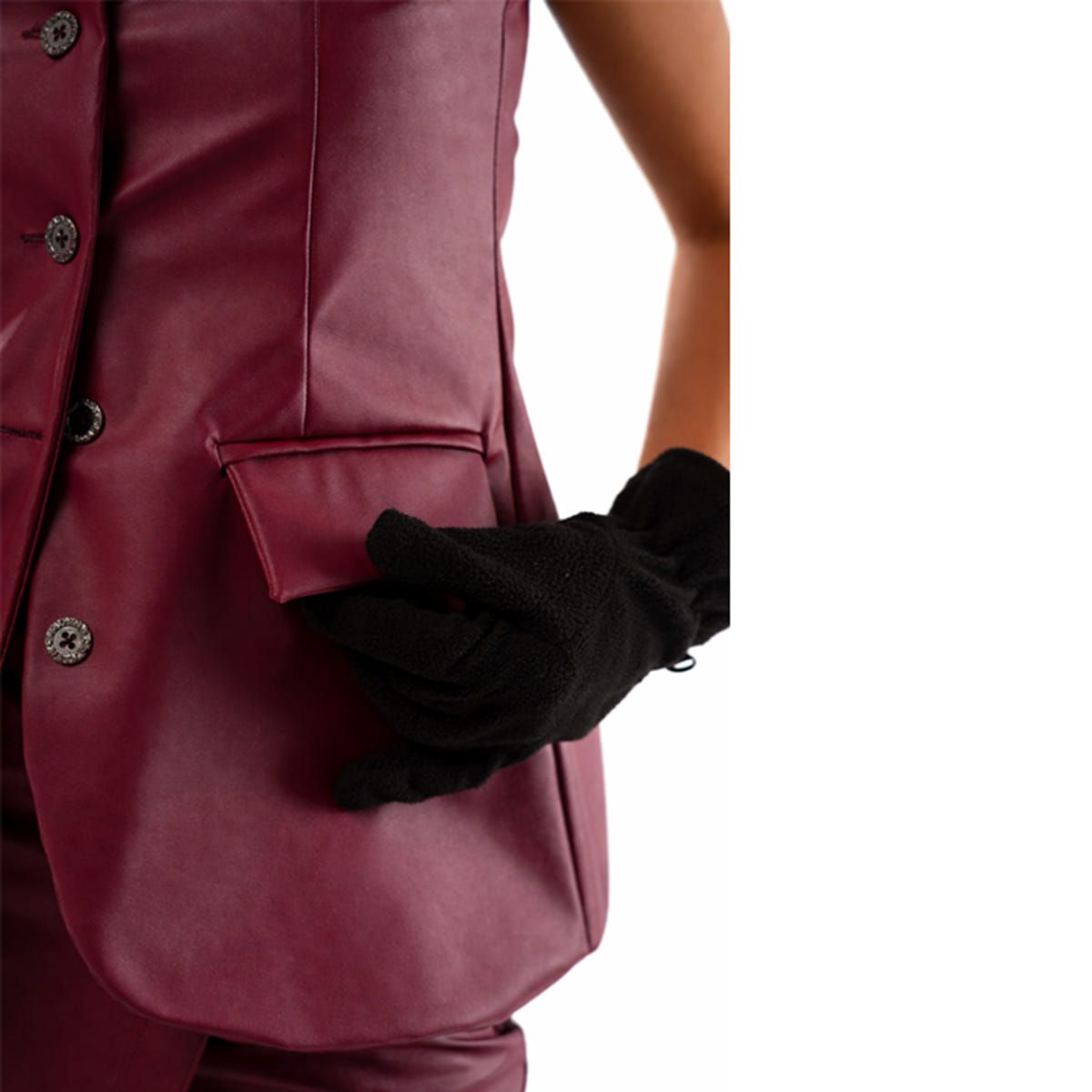 Revival Burgundy Leather Tubetop - image 3