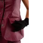 Revival Burgundy Leather Tubetop view 3