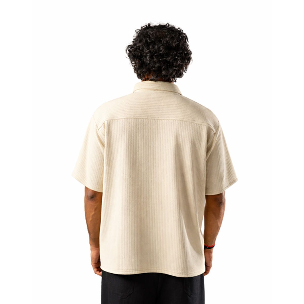 Beige Half Sleeves Quarter Zip - image 2