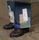 KANTHA REPAIR PANTS BLUE view 2