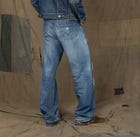 LEATHER REPAIR PANTS BLUE view 2
