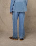 DOUBLE KNEE PANTS w/EMB BLUE view 3