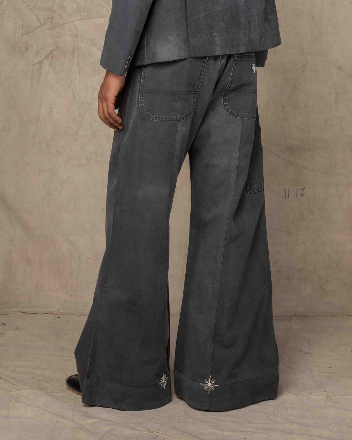 PANDA PANTS BLACK - image 2