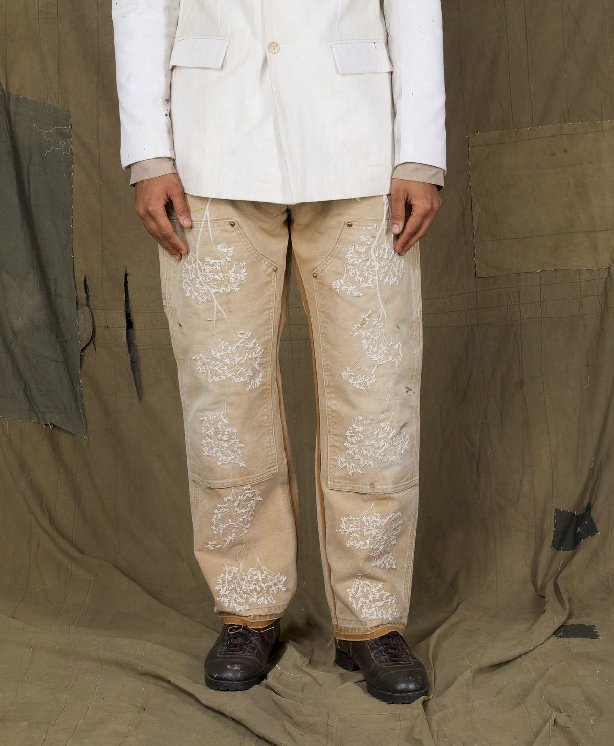 TRELLISS BACK OF THE EMB PANTS - image 2