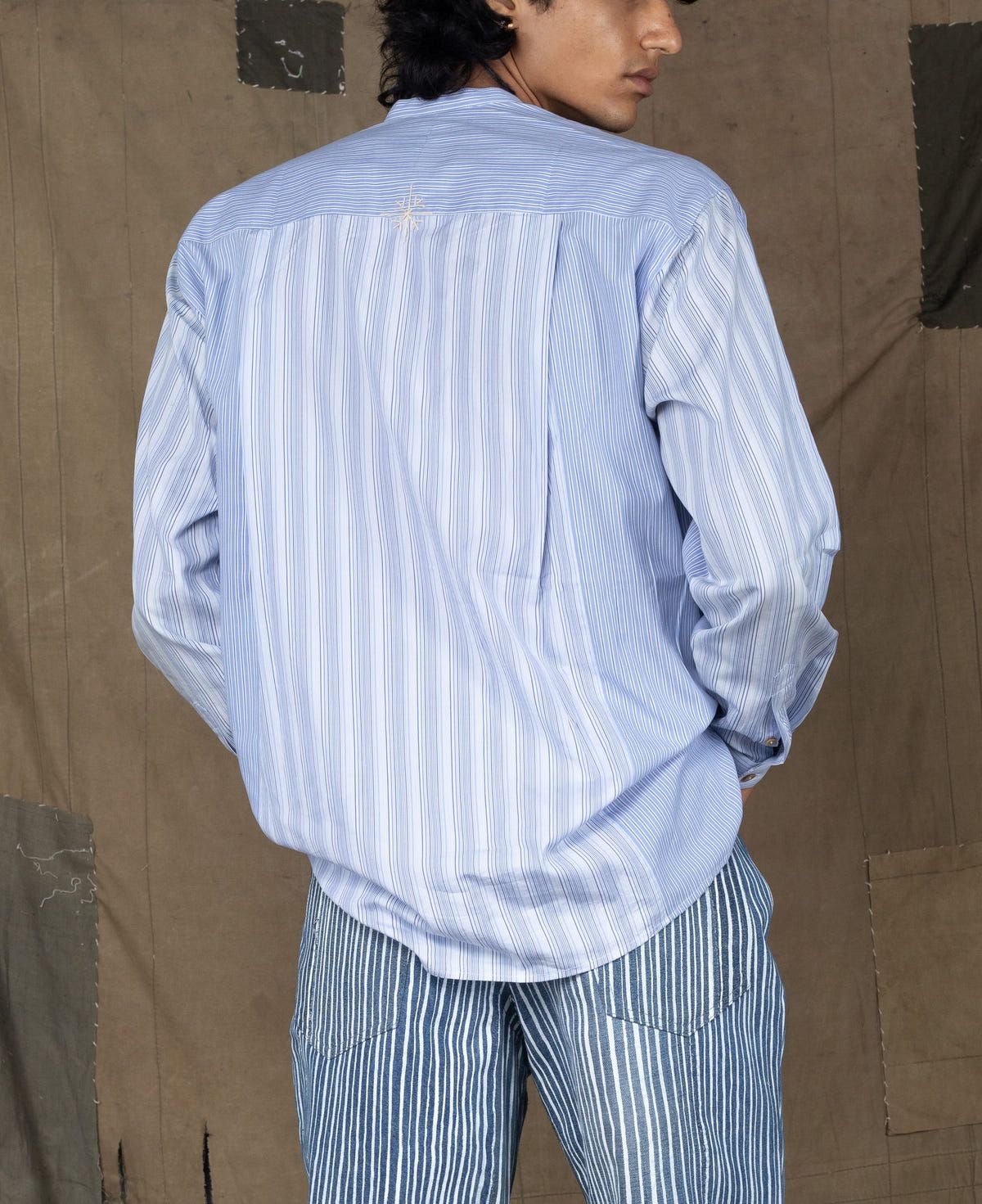 KNIFE PLEAT KURTA LIGHT BLUE - image 2