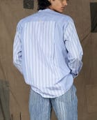 KNIFE PLEAT KURTA LIGHT BLUE view 2