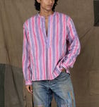 KNIFE PLEATED LAVENDER KURTA view 1