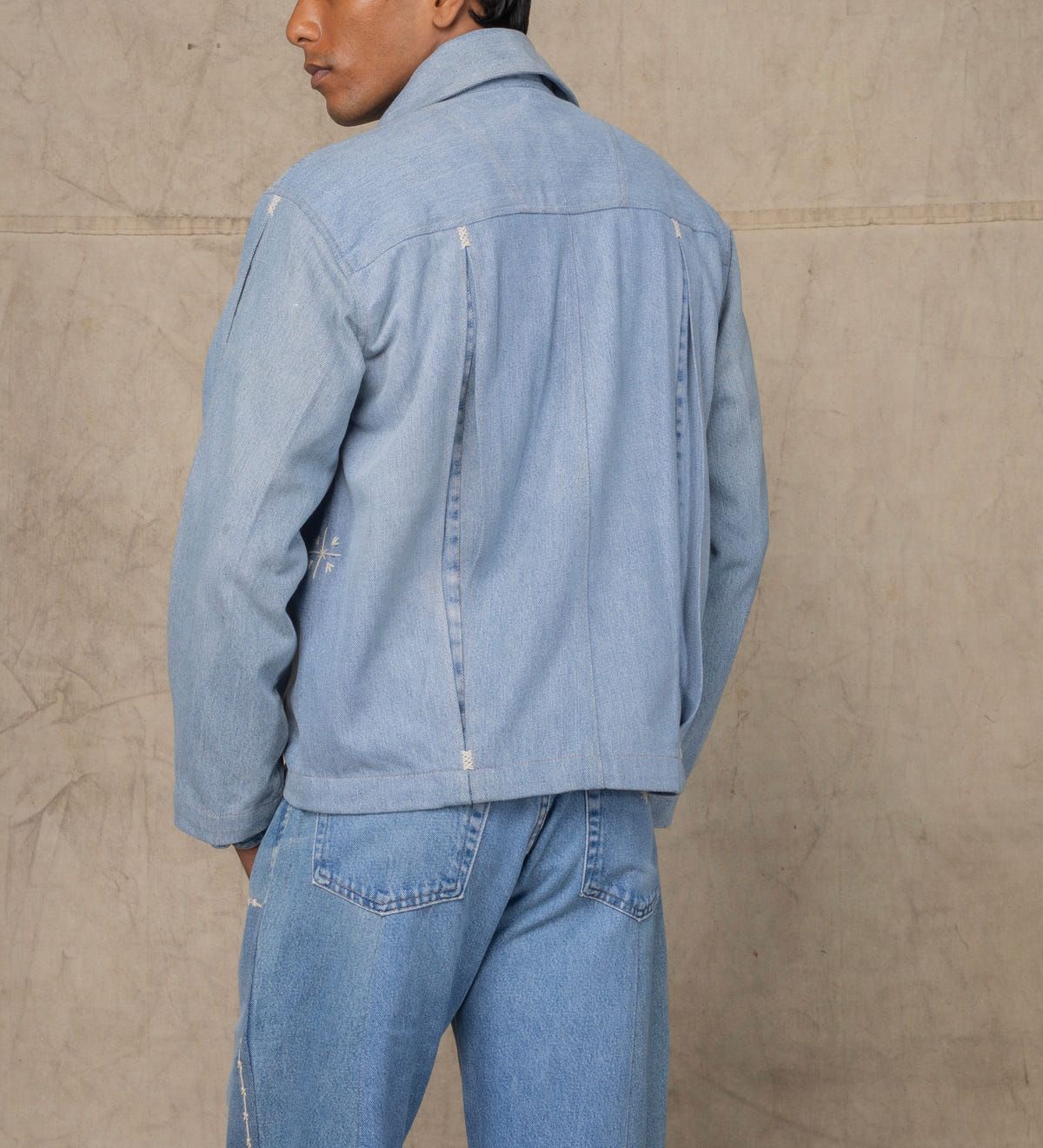 BOX PLEAT JACKET BLUE - image 2