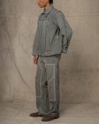 DOUBLE KNEE PANTS w/EMB GREEN view 3