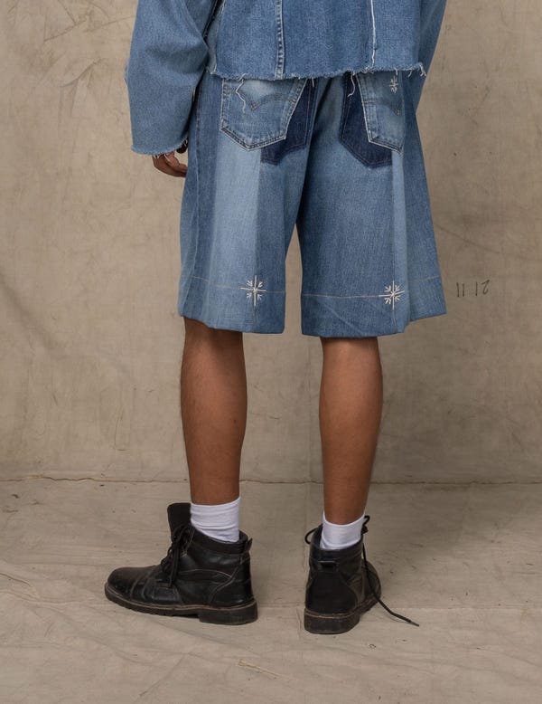 Rkive City — PANDA SHORTS BLUE