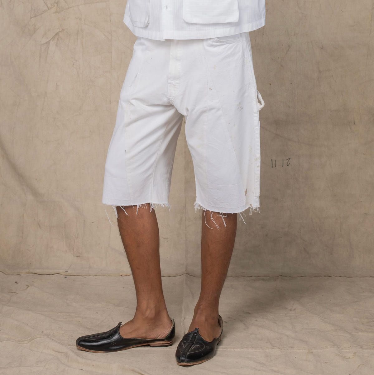 SOM SHORTS WHITE PAINT SPLATTER - image 1