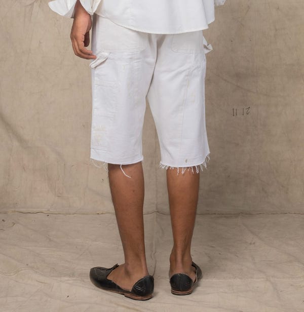 Rkive City — SOM SHORTS WHITE PAINT SPLATTER