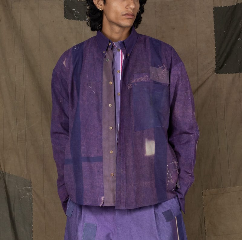 KAMEEZ SHIRT PURPLE