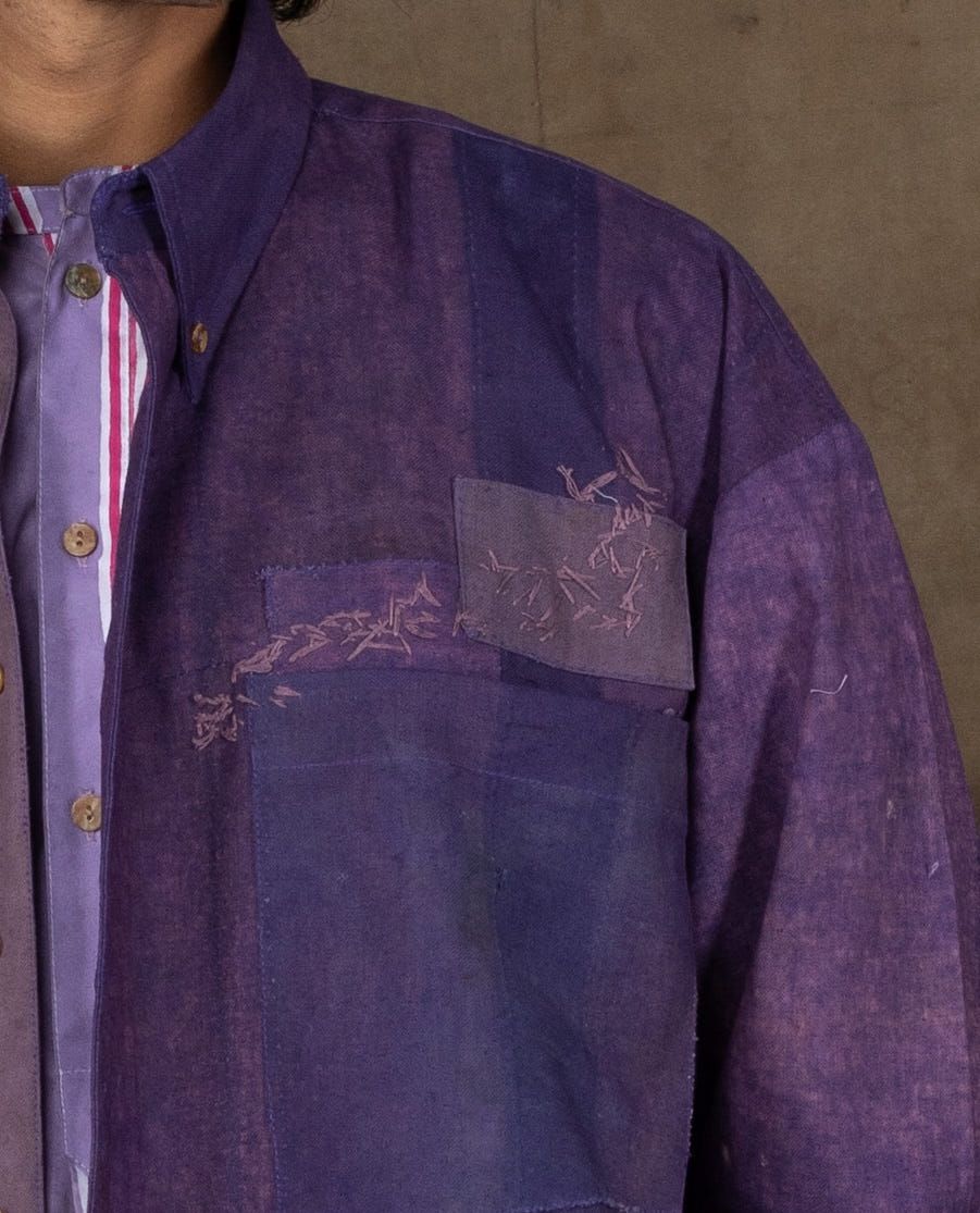 KAMEEZ SHIRT PURPLE - image 2