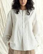 KNIFE PLEAT BEIGE KURTA view 2