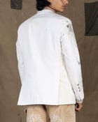 BANDHGALA WHITE PAINT SPLATTER view 2