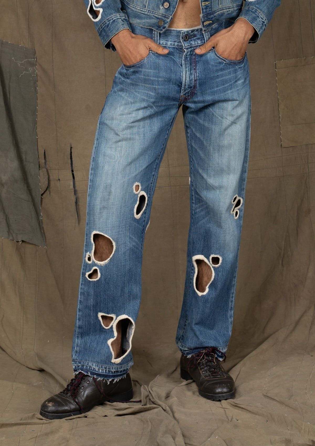 CHEDA PANTS BLUE - image 1