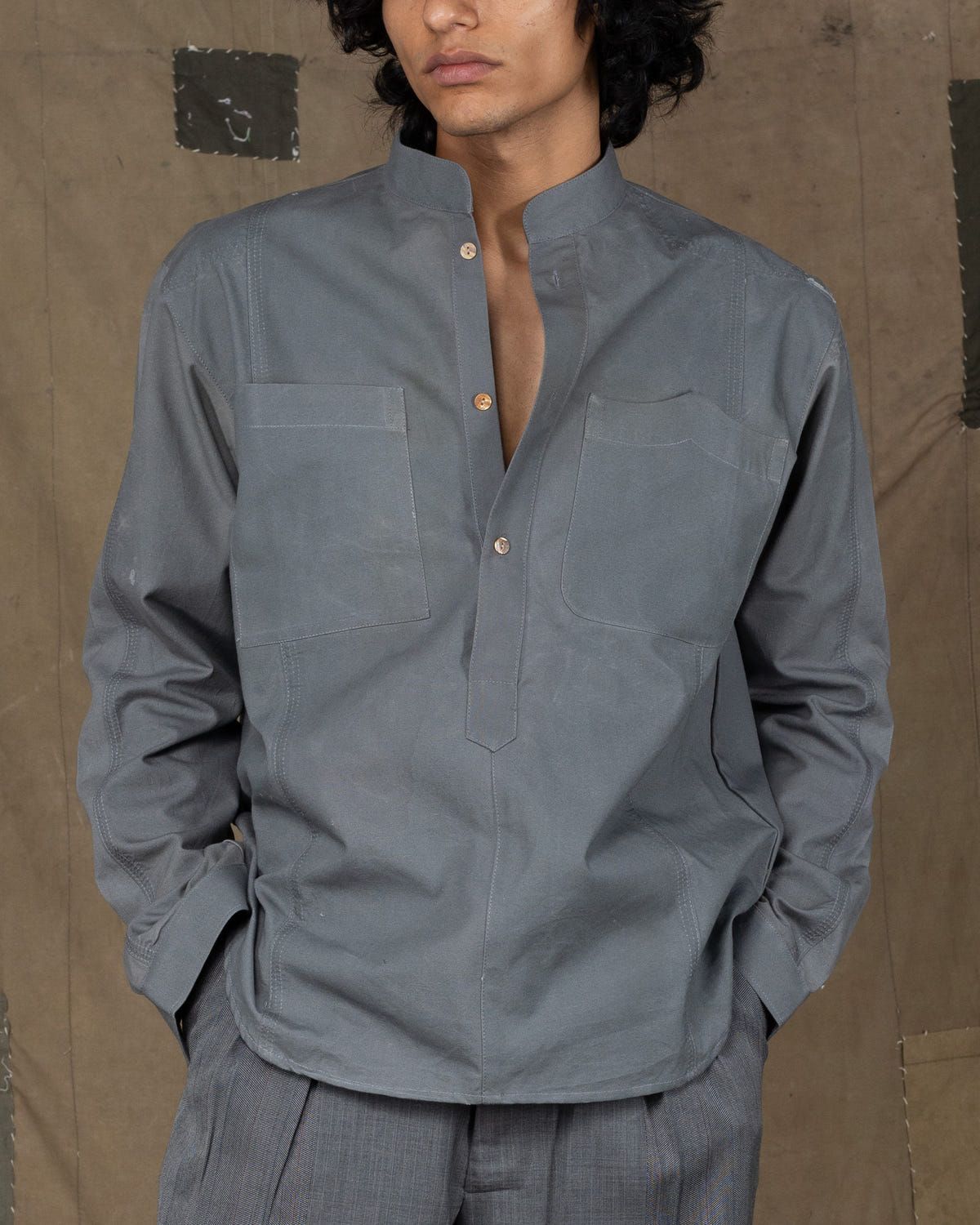 DARBAR KURTA GREY - image 1