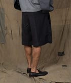 DOUBLE PLEATED SHORTS BLACK view 3