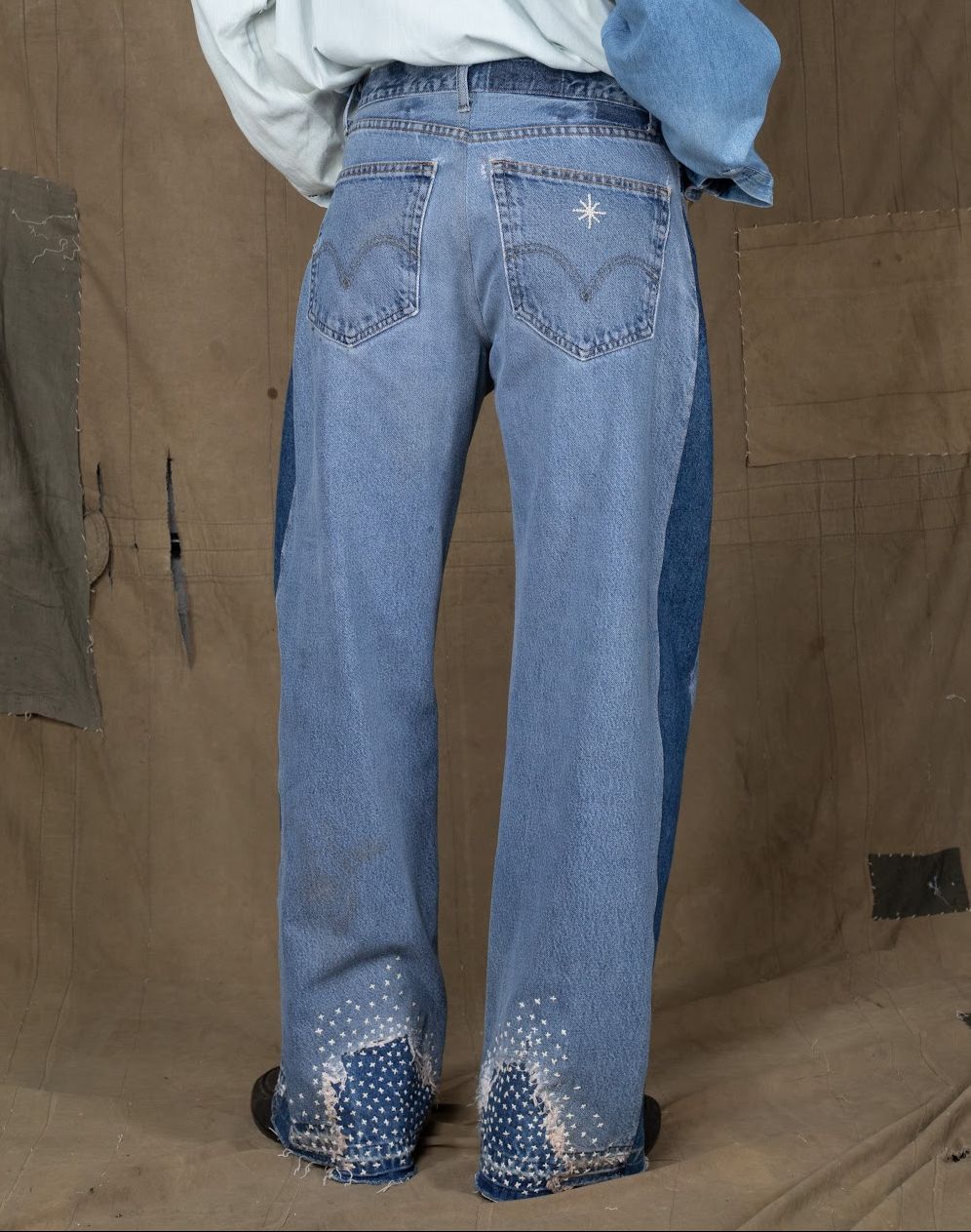 HEEL DRAG PANTS BLUE - image 2