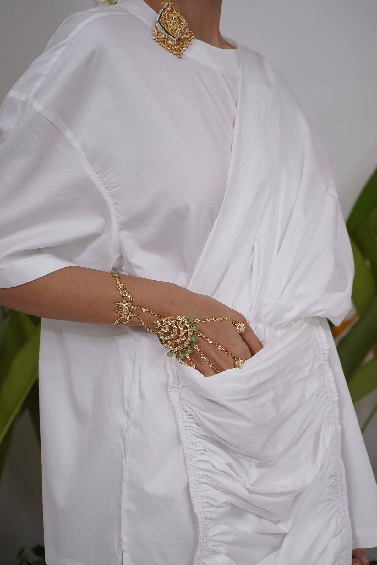 Pocket saree drape T-shirt - image 1