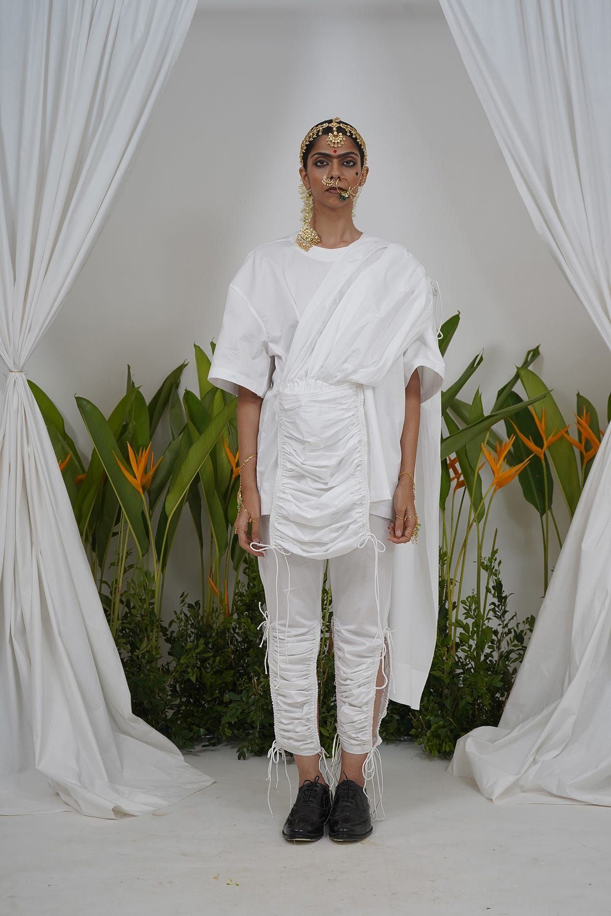 Pocket saree drape T-shirt - image 2