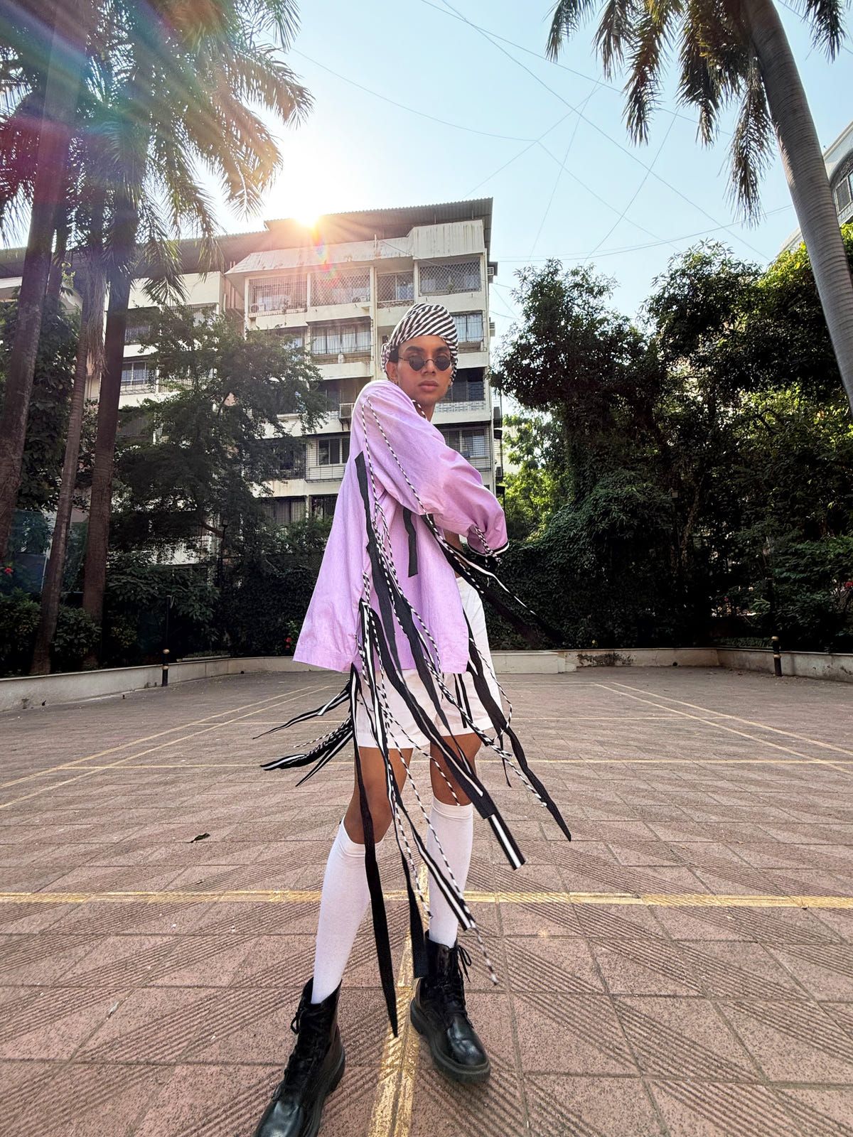Stripe fringed jacket - image 5