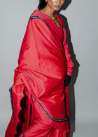 Scalloped edge saree view 4
