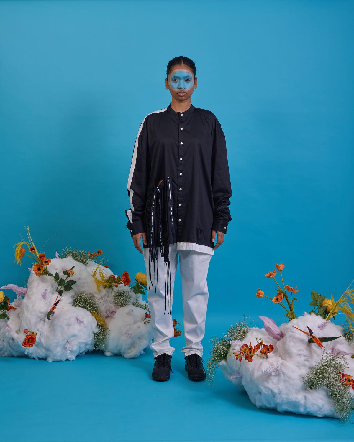 Cut-out fringed shirt - image 2