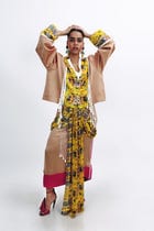 Tassel crop jacket set view 2