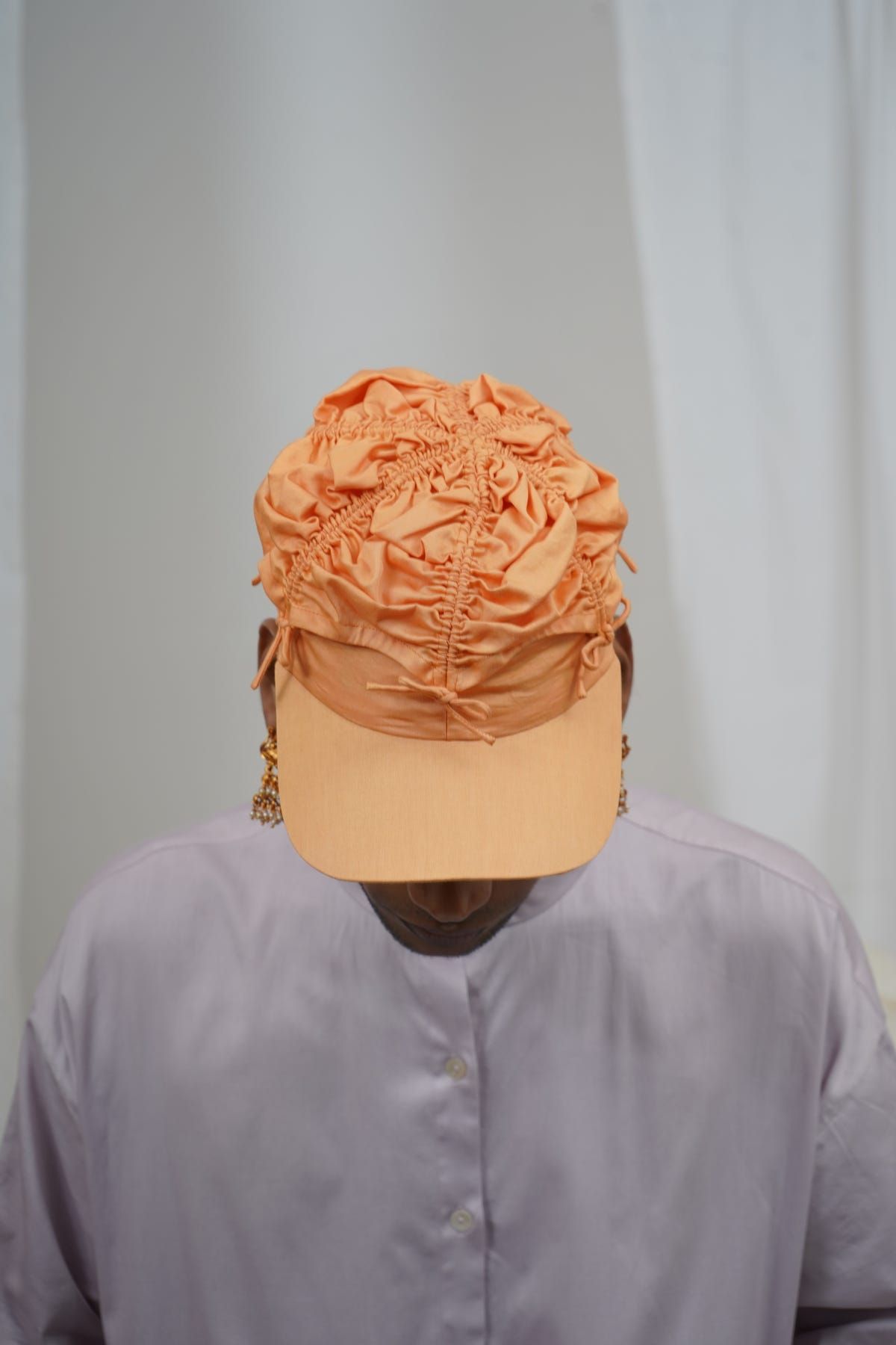 Gathered umbrella cap - image 3