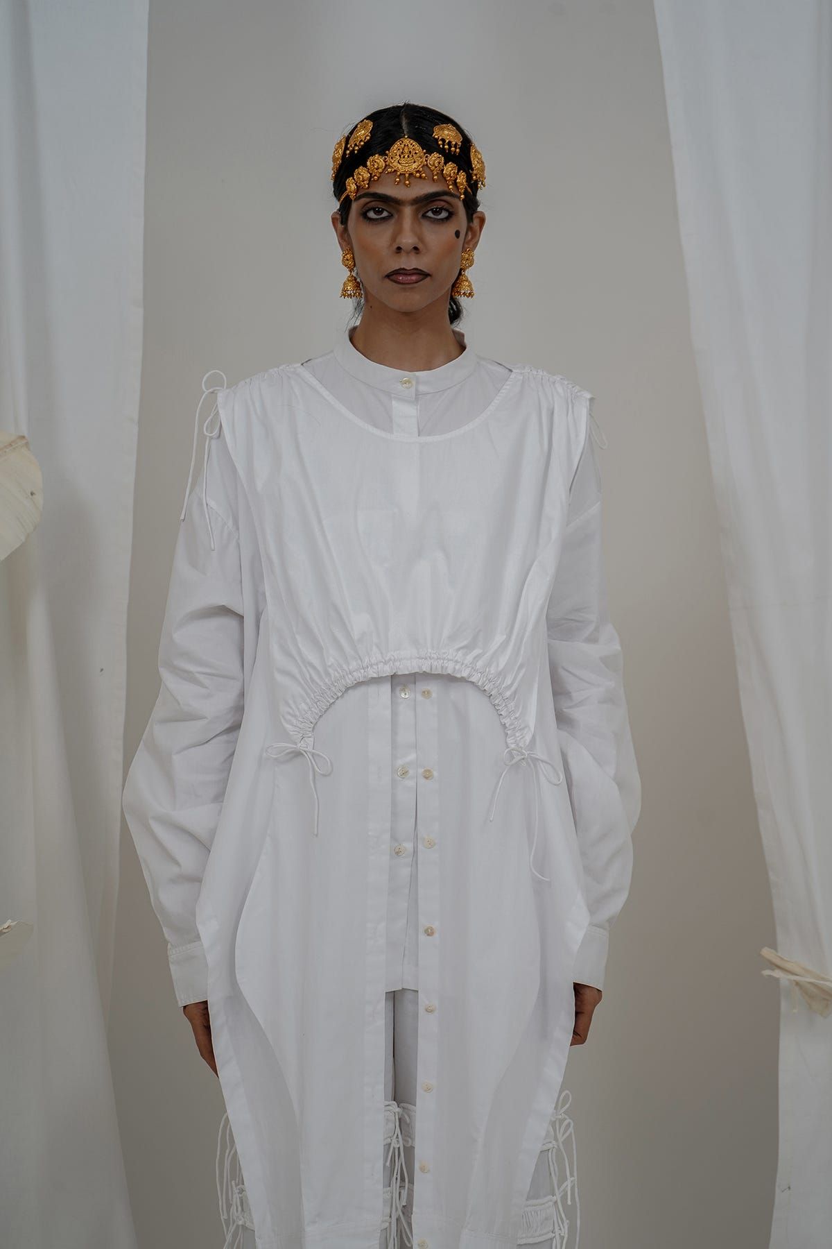 Apron multi sleeve shirt - image 1